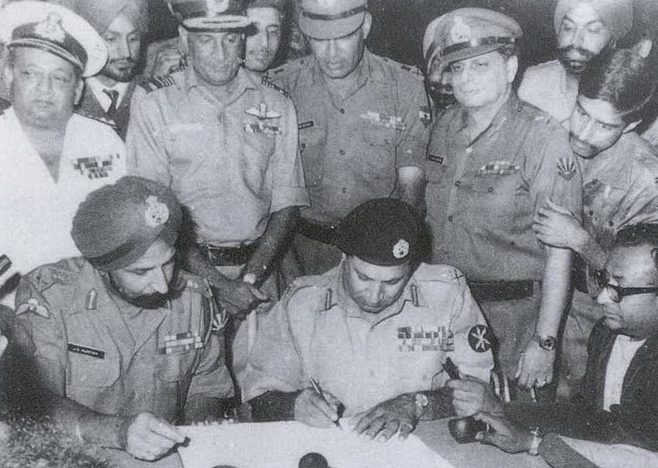 India Pakistan War 1971, liberation of Bangladesh, Instrument of Surrender