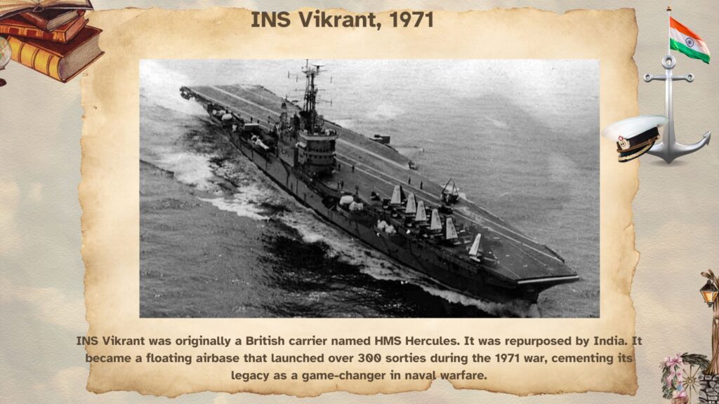 INS Vikrant of Indian Navy, India Pakistan War 1971